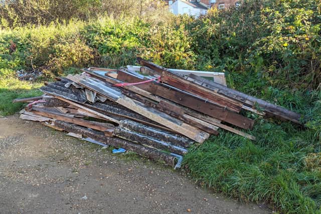 The first fly-tipping incident happened on October 7.