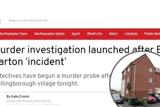 One of the stories searched for by Welch, plus Packwood Crescent Earls Barton where Marion was killed.