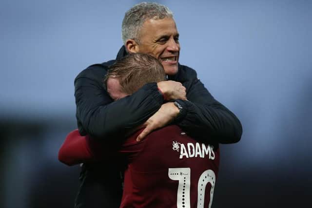 Adams has a close relationship with Keith Curle