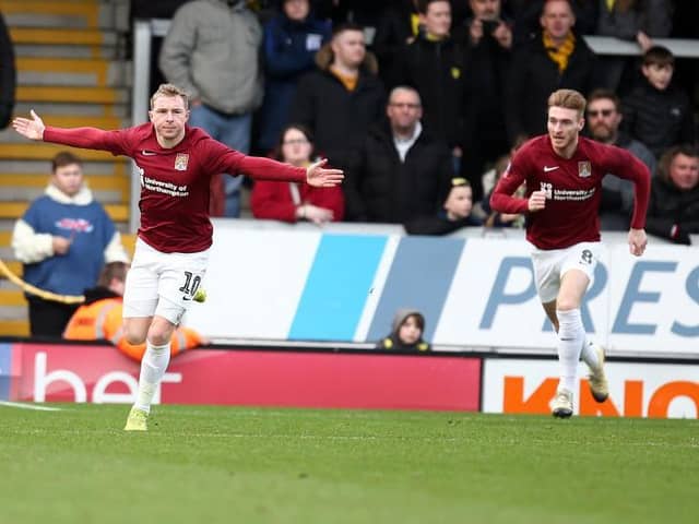 Nicky Adams was on target when Cobblers shocked Burton Albion in the FA Cup last season.
