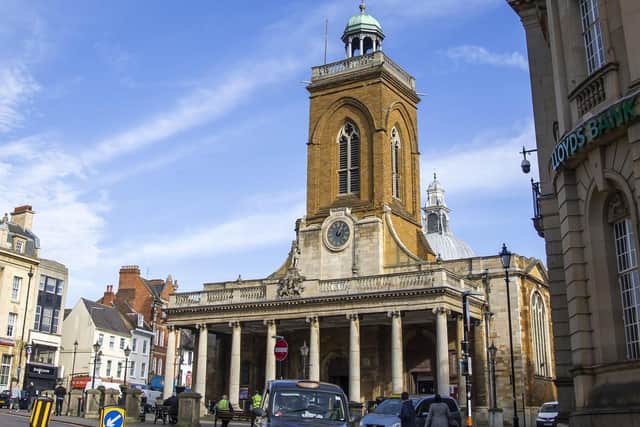 A woman was arrested following Sunday's incident at All Saints Church