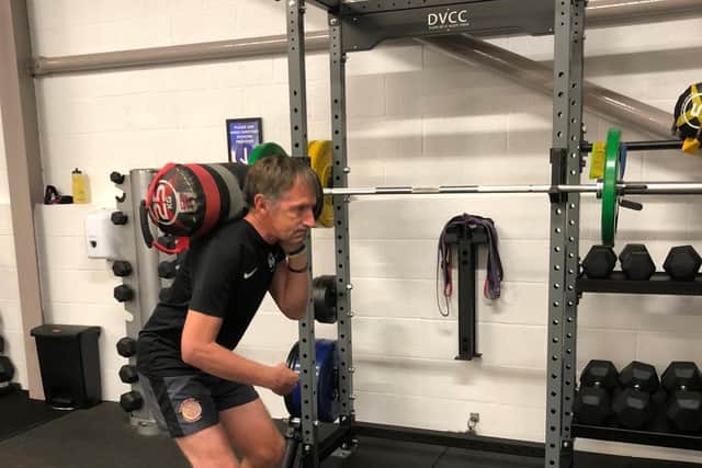 Andy Ibbott training for his hike to the Mount Everest base camp next year