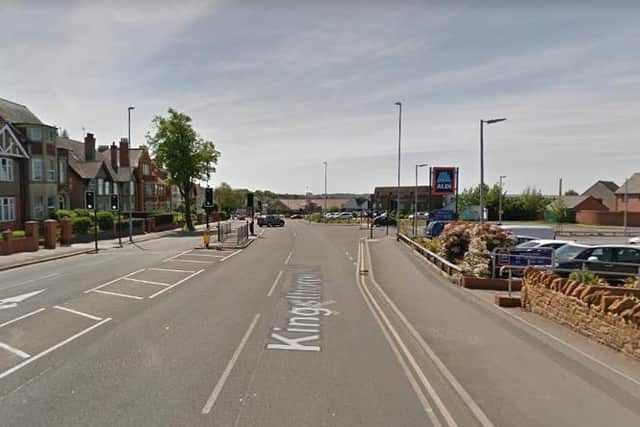The incident happened at the traffic lights next to Aldi on Kingsthorpe Road, Northampton.