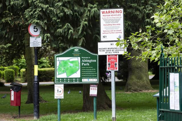Electric scooters are now banned from Abington Park.