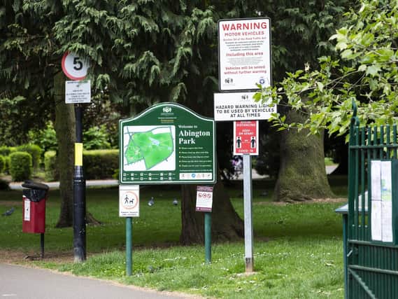 Electric scooters are now banned from Abington Park.
