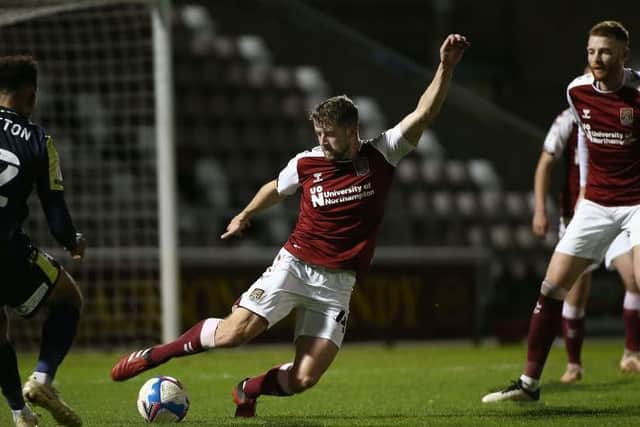 Jack Sowerby in action for the Cobblers against Stevenage in Tuesday's Papa John's Trophy match (Picture: Pete Norton)