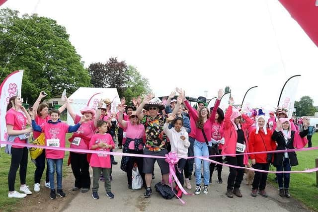 The start of the Crazy Hats walk at Wicksteed Park in 2018
