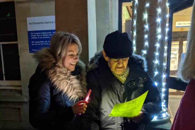 Brian and Charmaine pictured at the Light Up a Life ceremony last year.