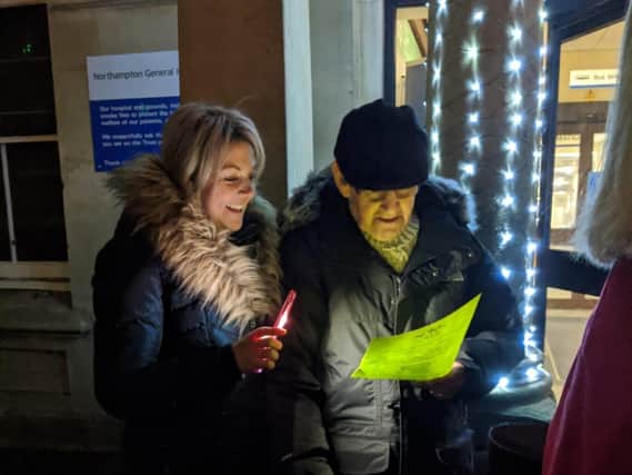 Brian and Charmaine pictured at the Light Up a Life ceremony last year.
