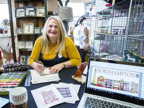 Kardi Somerfield is the face behind Fridge Street which sells its wares online and at Vintage Guru in St Giles Street. Picture by Kirsty Edmonds.