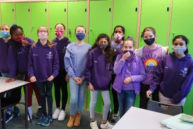 Pupils dressed in purple and took on challenges to raise money for Pancreatic Cancer UK.