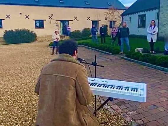 Billy Lockett performing to fans. Picture Instagram @BillyLockett
