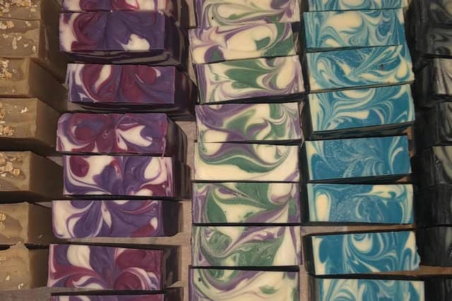 The soaps are all made from natural ingredients.