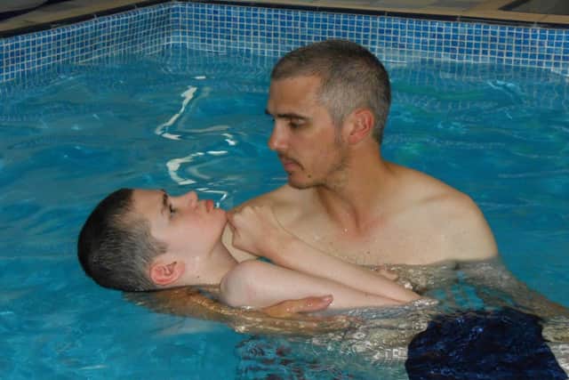 Gary's 18-year-old son, Lewis, relies on his parents for full time care.