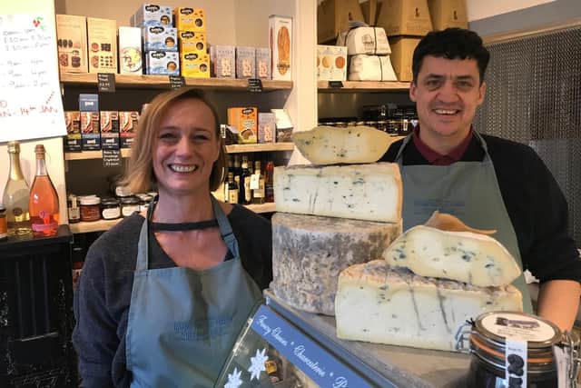 Rachael and Gary Bradshaw of Hamm Tun Fines have launched a crowdfunding page to save Northamptonshire cheese. File photo.