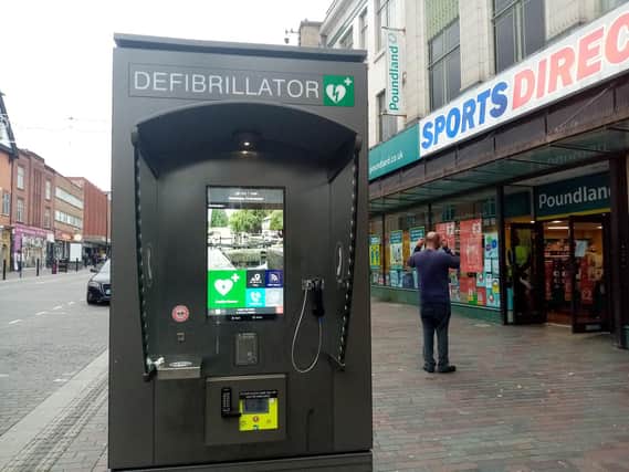 Seven defibrillators have been installed on Northampton's Abington Street and Market Square.