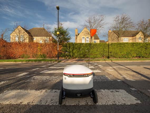 These robots will be hitting the streets of Northampton to deliver groceries.