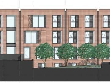 A sketch of how the flats will look.