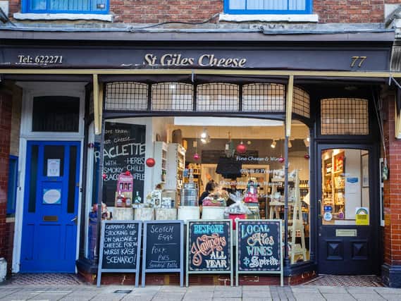 St Giles' Cheese sits proudly in St Giles Street, where it's been nestled for 10 years. Pictures by Kirsty Edmonds.