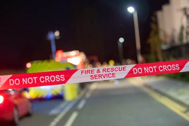 Fire fighters are currently attending a road traffic collision on the A14 involving multiple vehicles.