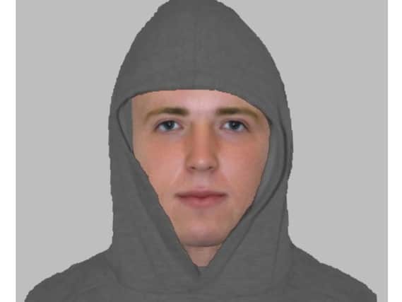 Northamptonshire Police have released this e-fit of a man they want to speak to in connection with the assault.