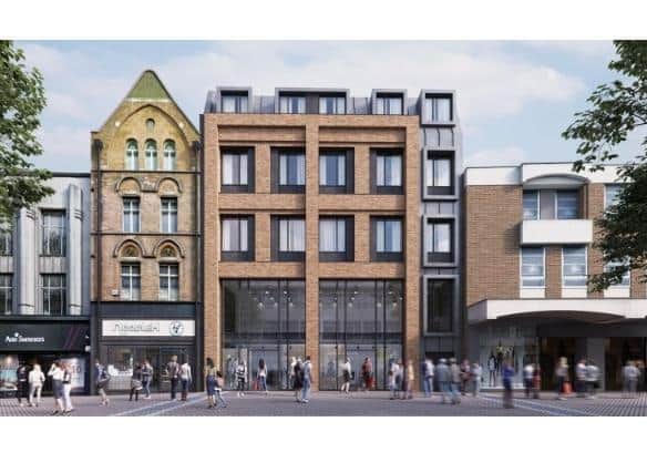 The scheme aimed to build a three storey extension to Market Walk and create up to 355 student flats.