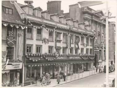 Debenhams brought the Adnitt Brothers store in the Drapery in 1952