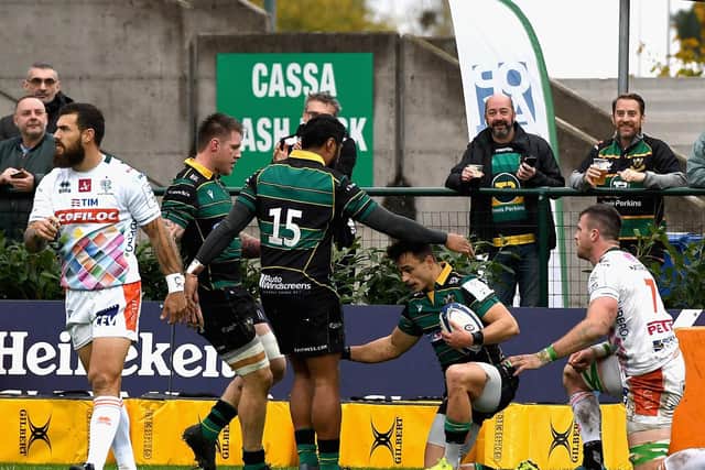 Collins scored for Saints in a fine win at Benetton last season
