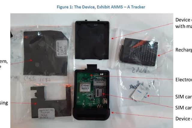 The tracker that Reader used to find out where Marion was.