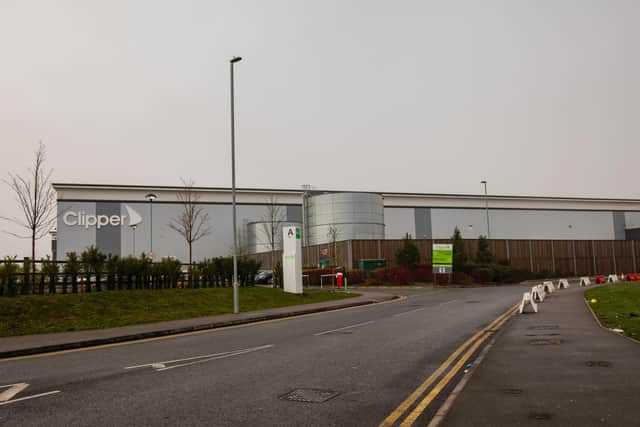 Police were called to an incident in Saxon Avenue, just outside Clipper Logistics. Pictures by Leila Coker.