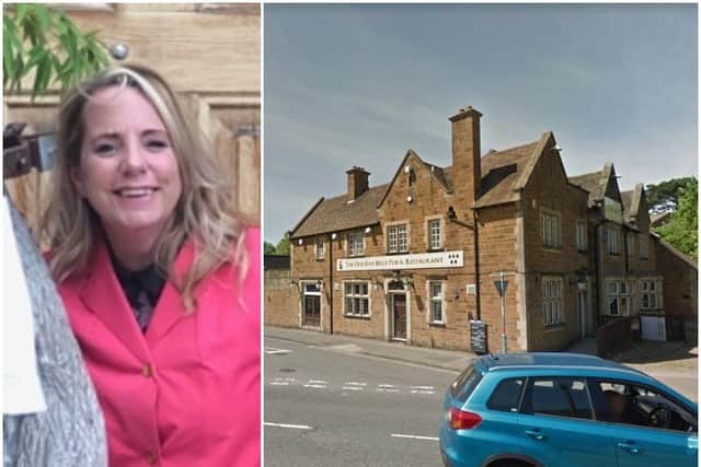 The Old Five Bells landlady Liz Cox. Photo: UGC and Google