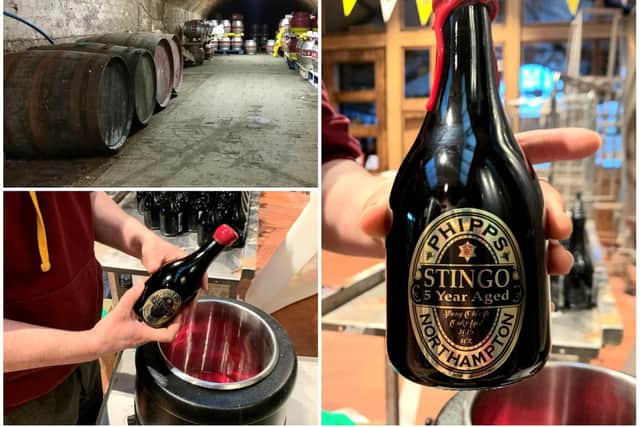 'Stingo' has been brewing in a tucked-away corner of Phipps NBC brewery's cellars for five years.
