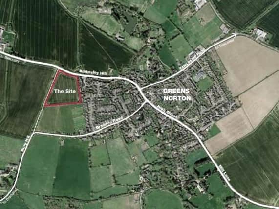 The site at Greens Norton has had three applications for housing refused on it.