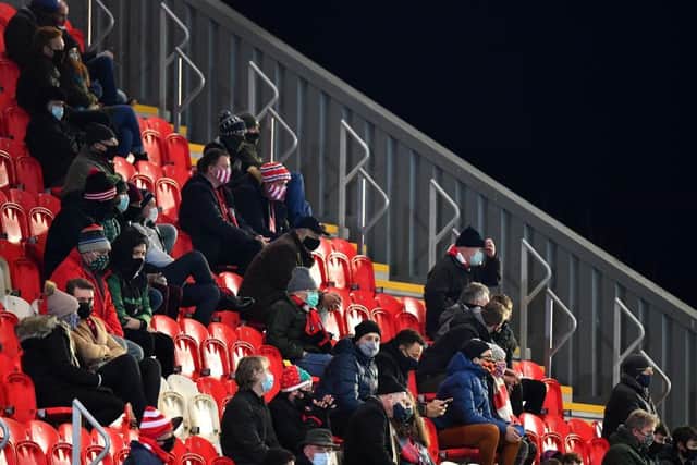 Fans returned to St James Park for the first time since March