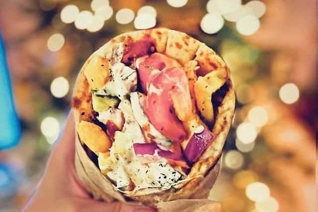 Gyros are one of Justin's specialities.