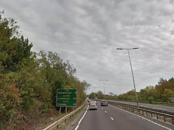 One lane of the A45 remains closed.