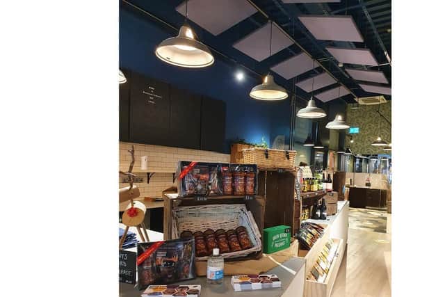 The counter in the Made In Northamptonshire shop