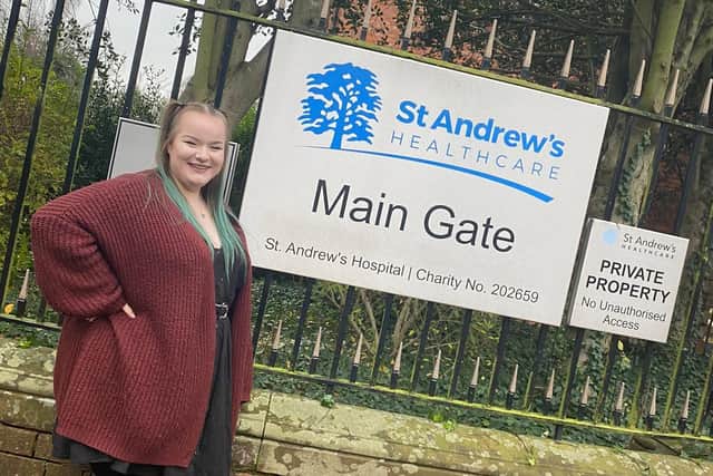 Megan Allard was discharged last week after almost a year at St Andrew's.