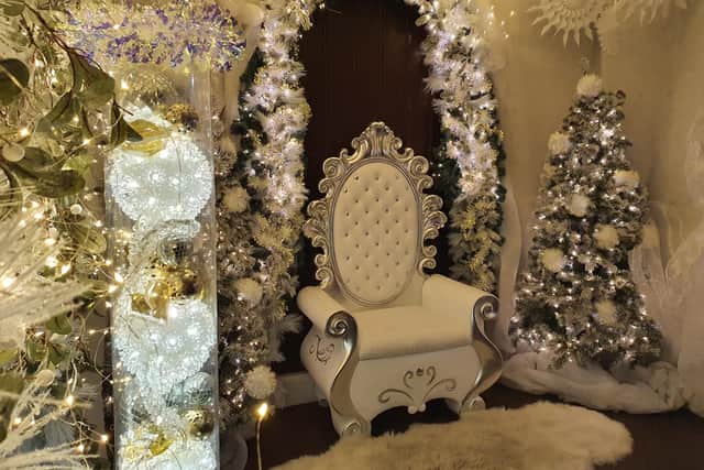 Santa will sit on the throne in the grotto and speak to patients in hospital via video link.