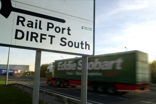 Royal Mail's national distribution centre is at Daventry International Rail Freight Terminal(DIRFT) near Crick