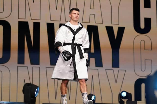 Kieron Conway enjoyed his moment on the big stage at Wembley Arena last weekend