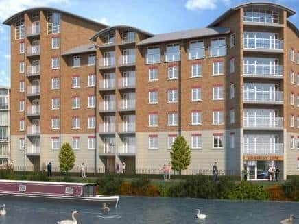 A CGI showing how the building will look when finished.