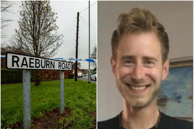 Christopher Allbury Burridge was stabbed to death at his home in Raeburn Road on December 11.