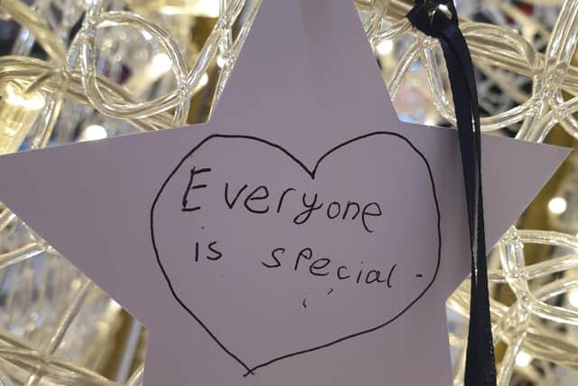 Over 1050 Christmas messages have been left on the light-up star since it was put up in the lower mall on Thursday December 3