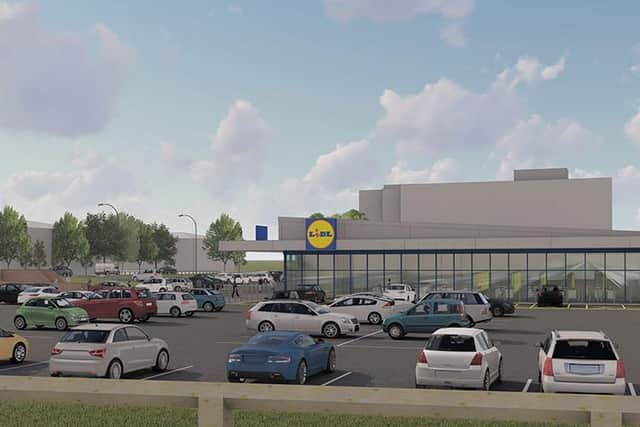 An artist impression of the how the proposed Harlestone Road site could look like.