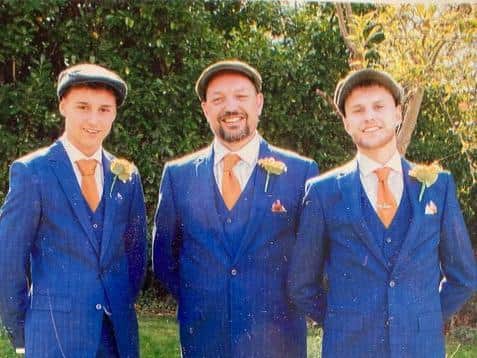 Jake, Darren and Luke Coleman will be walking for 50 miles today on a mission to raise £1,000 for charity.