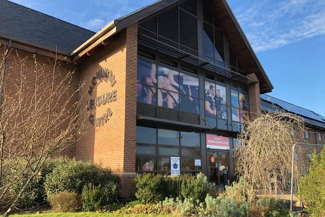 The new Moulton Leisure Centre