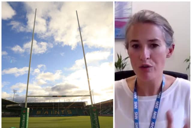 Health director Lucy Wightman fears 2,000 fans at Saints Boxing Day clash with Worcester is "not sensible"