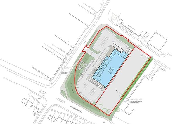 The plans drawn up by Lidl for the potential new site.