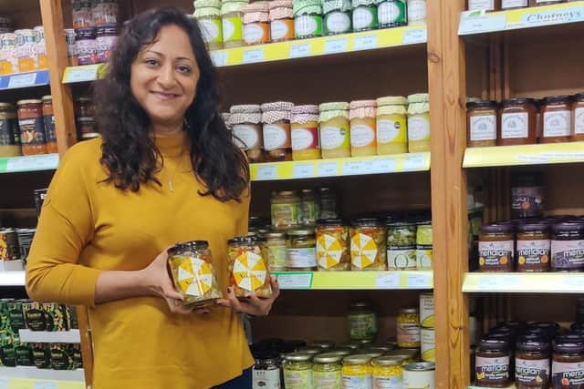 Gita with the giardiniera in her first ever retailer